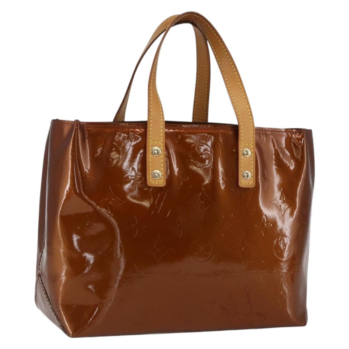 Louis Vuitton Reade Handbag Monogram Vernis Brown Patent_Leather Handbag