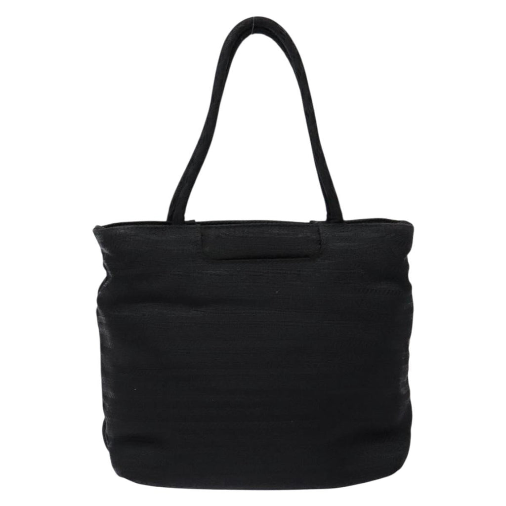 Prada Vintage Zip Handbag Tessuto Black Nylon Handbag