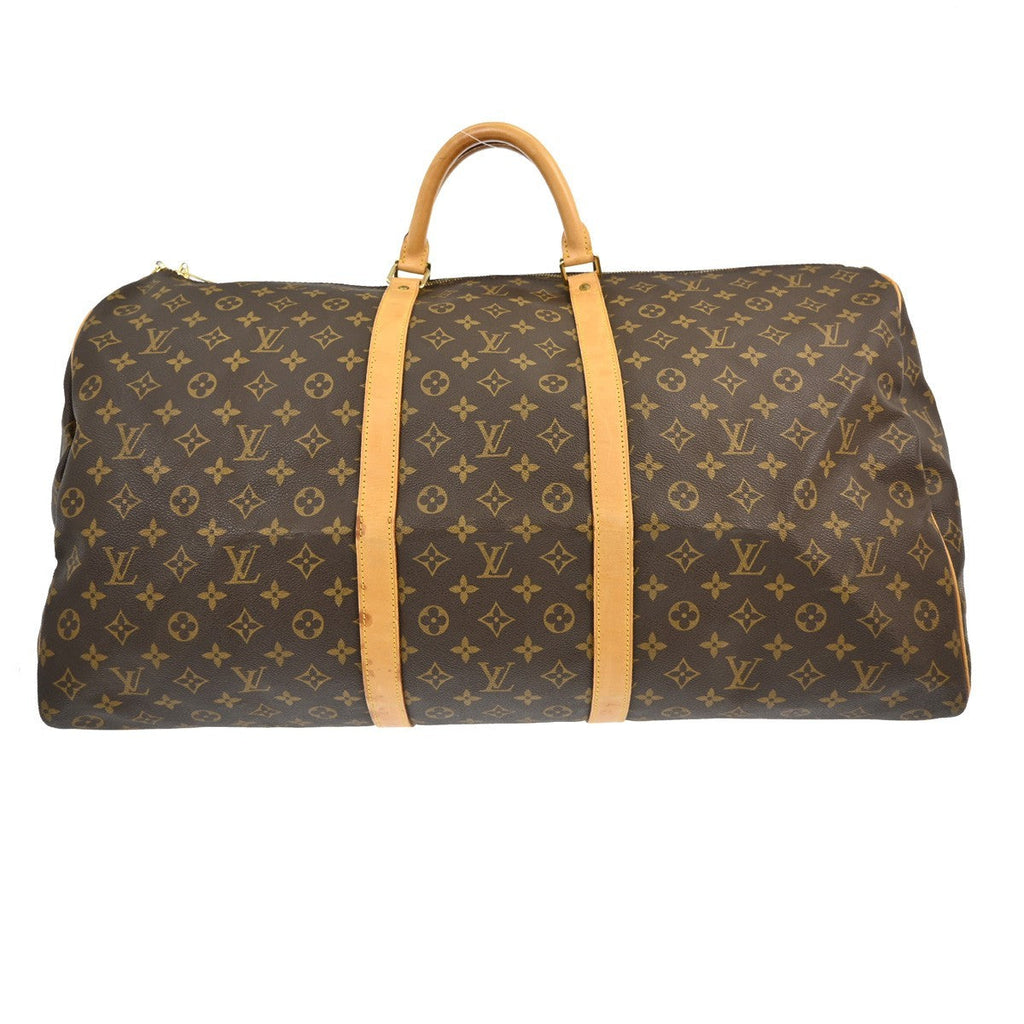 Louis Vuitton Keepall Bag Monogram Canvas Brown Canvas Travel Bag