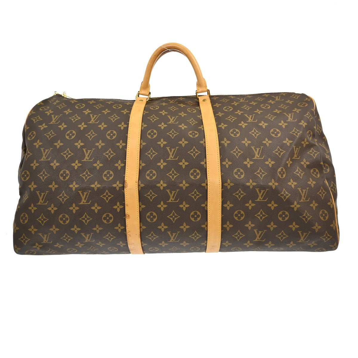 Louis Vuitton Keepall Bag Monogram Canvas Brown Canvas Travel Bag
