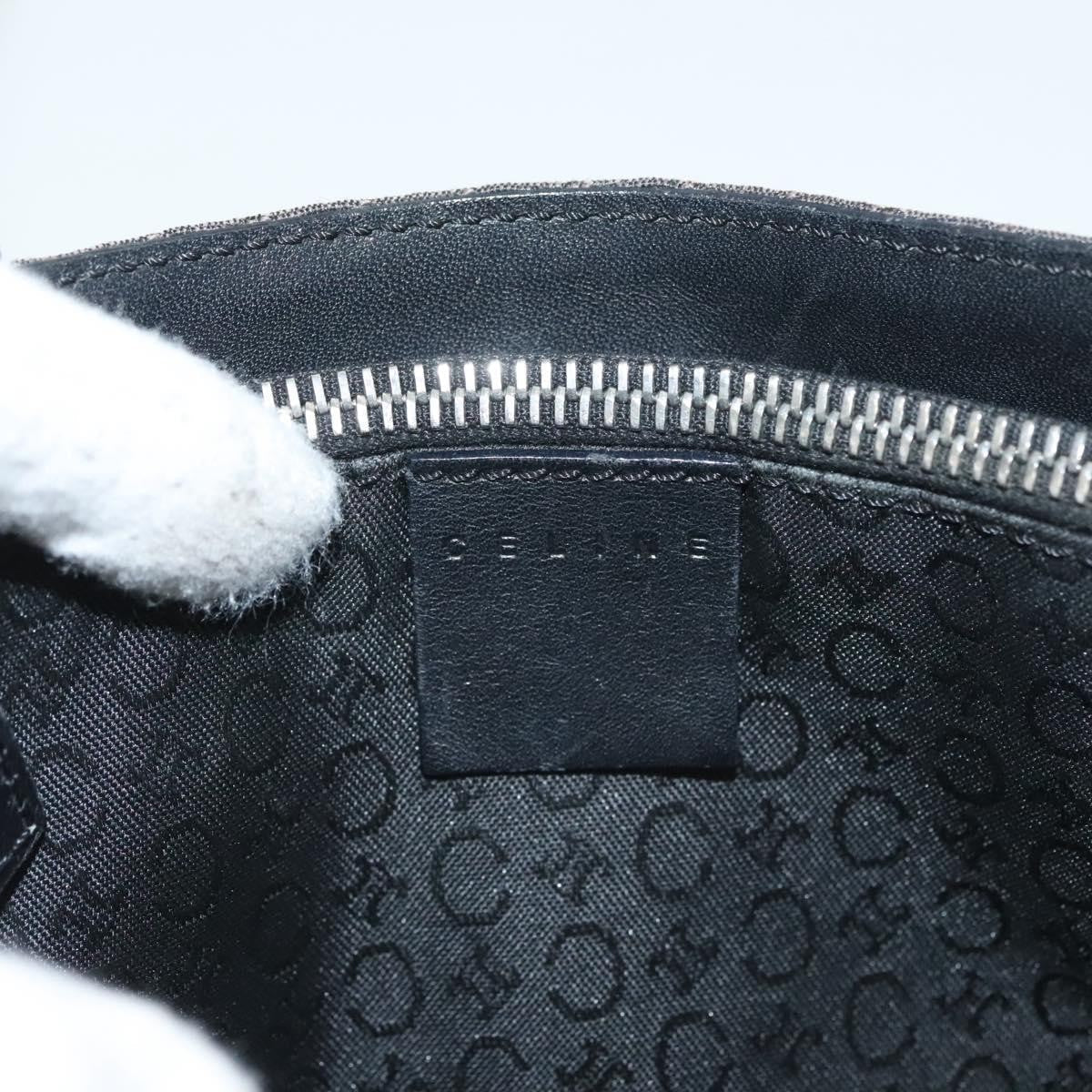 Celine C Macadam Handbag Canvas Black Canvas Handbag