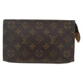 Louis Vuitton Toiletry Pouch Monogram Canvas Brown Canvas Clutche & Pouche Bag