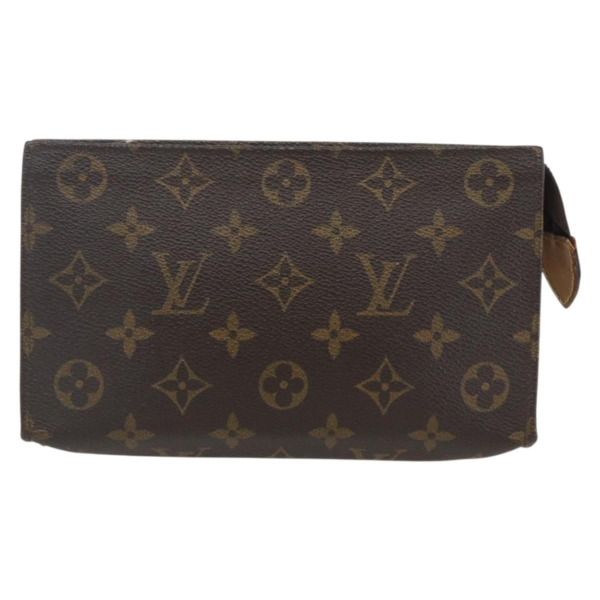 Louis Vuitton Toiletry Pouch Monogram Canvas Brown Canvas Clutche & Pouche Bag