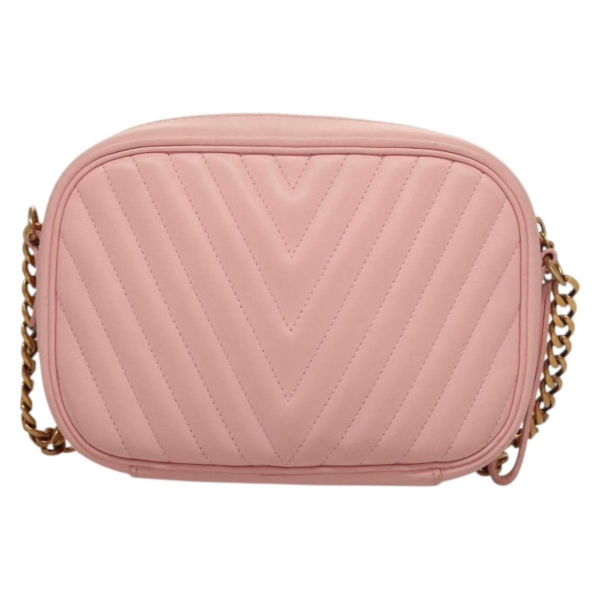 Louis Vuitton New Wave Camera Bag Quilted Leather Pink Leather Bag