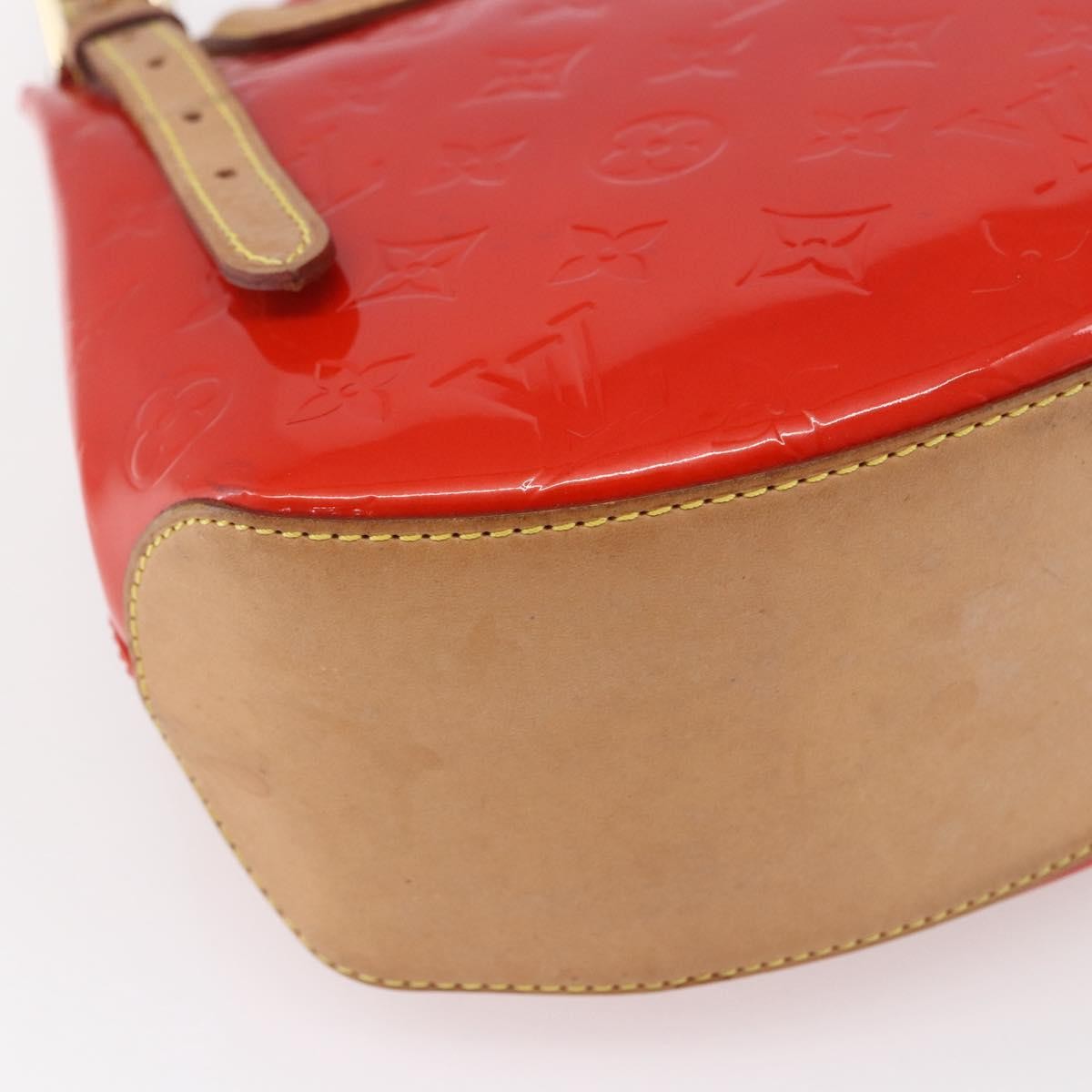 Louis Vuitton Biscayne Bay Handbag Monogram Vernis Red Patent_Leather Bag