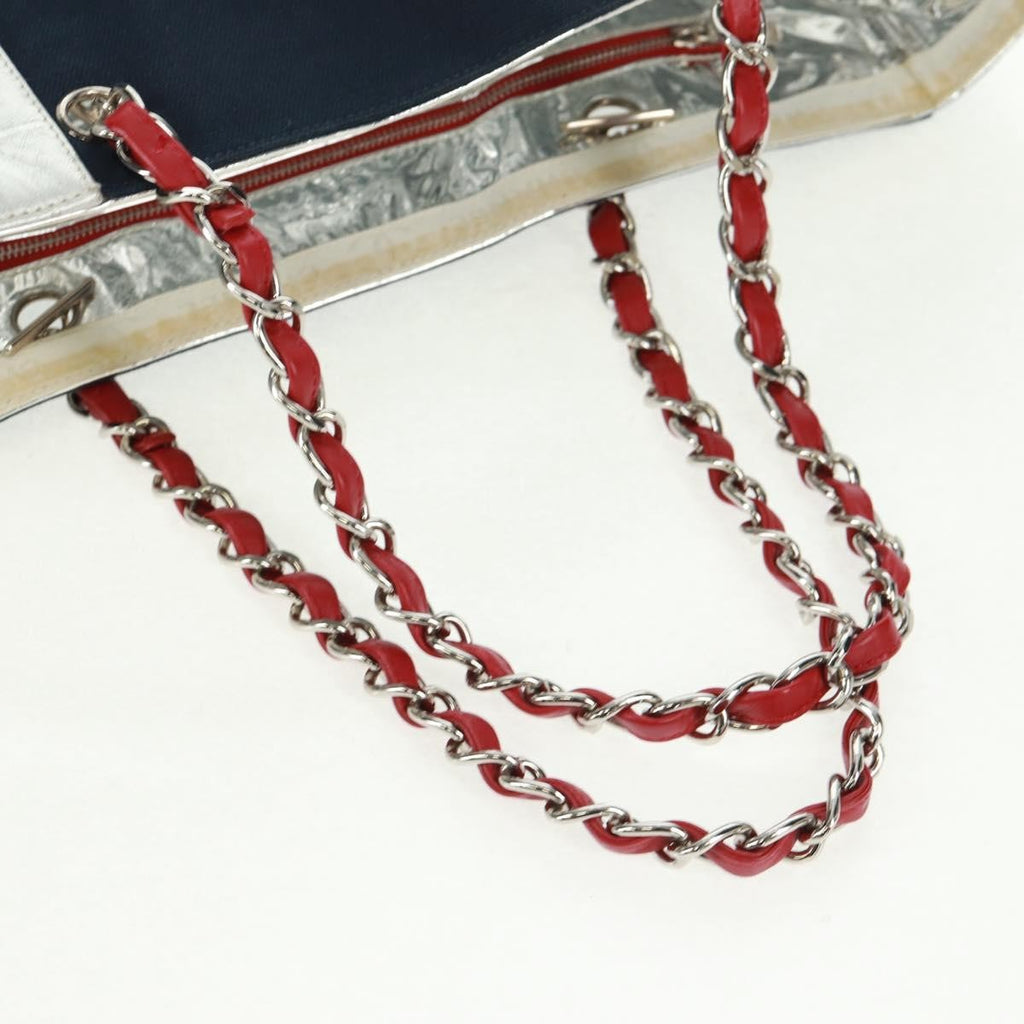 Chanel No.5 Tote Canvas And Leather Navy Canvas Tote Bag Bag