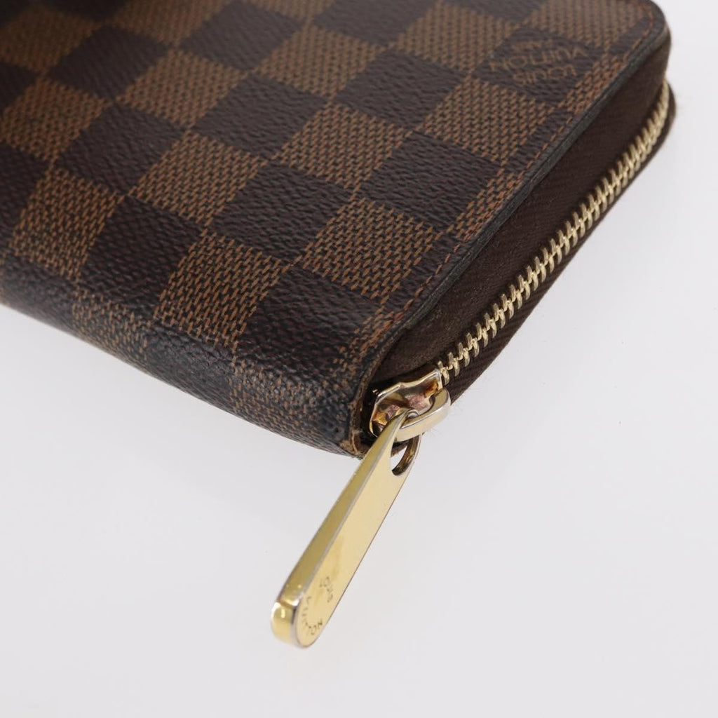 Louis Vuitton Zippy Wallet Nm Damier Brown Canvas Wallets Accessory