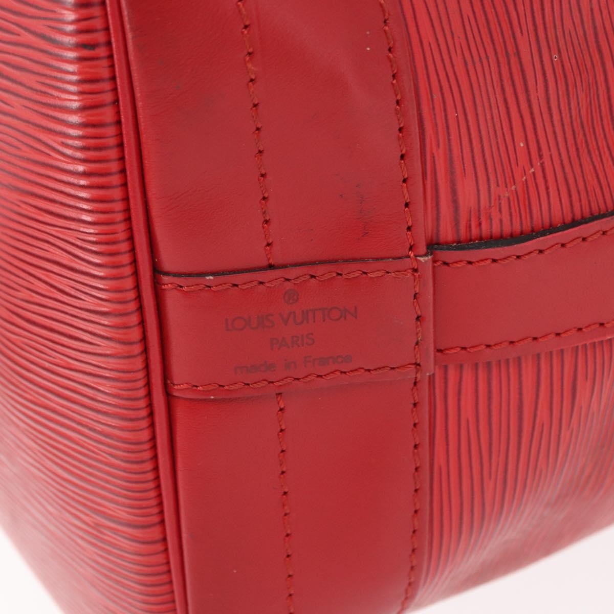 Louis Vuitton Noe Handbag Epi Leather Red Leather Shoulder Bag