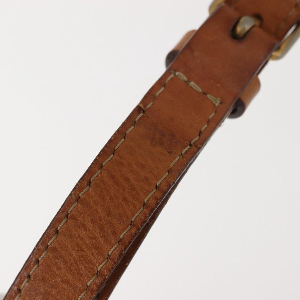 Celine Vintage Macadam Shoulder Bag Canvas And Leather Brown Canvas Shoulder Bag Bag
