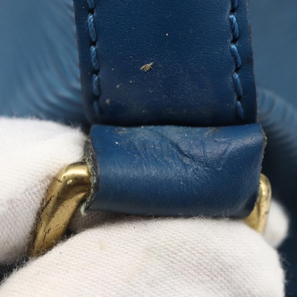 Louis Vuitton Petit Noe Handbag Epi Leather Blue Leather Shoulder Bag