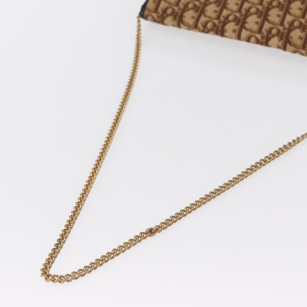 Christian Dior Vintage Trotter Shoulder Bag Canvas Beige Canvas Shoulder Bag Bag (Pre-Owned)