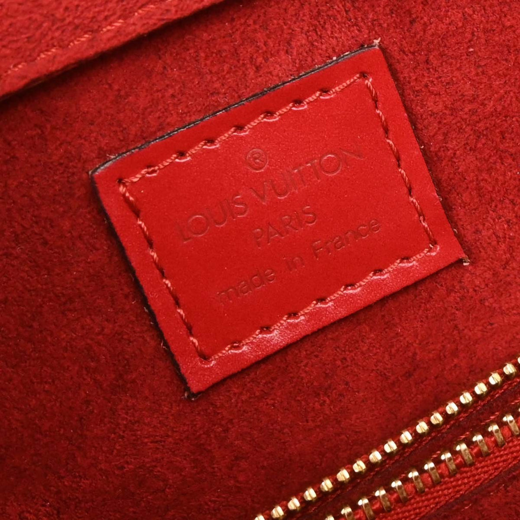 Louis Vuitton Pont Neuf Handbag Epi Leather Red Leather Handbag
