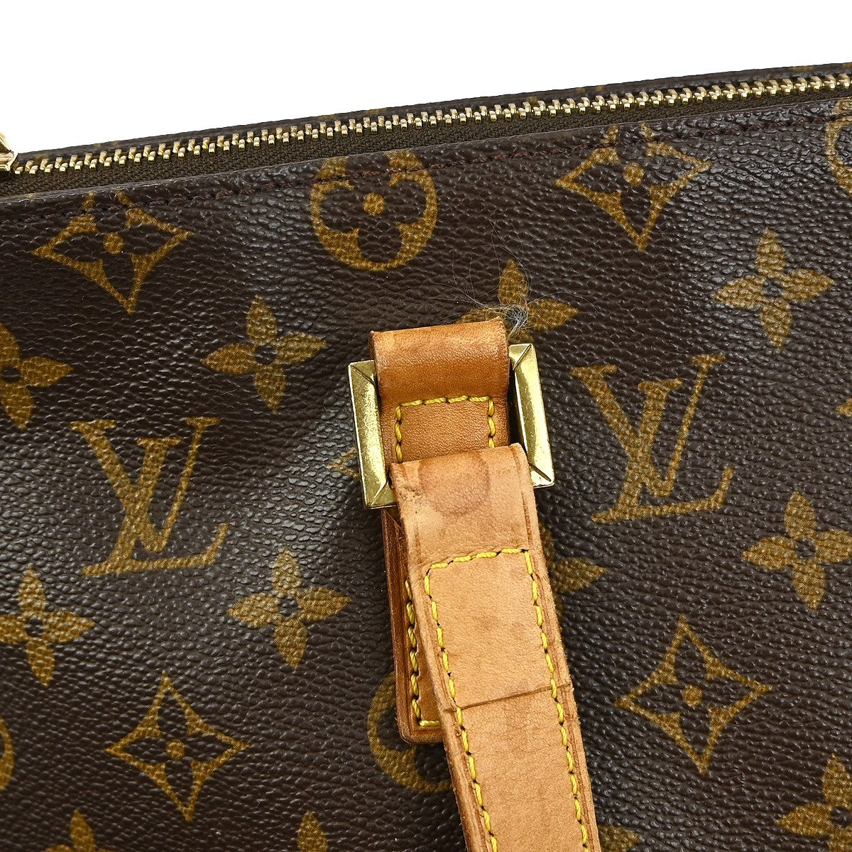 Louis Vuitton Cabas Mezzo Monogram Canvas Brown Canvas Tote Bag
