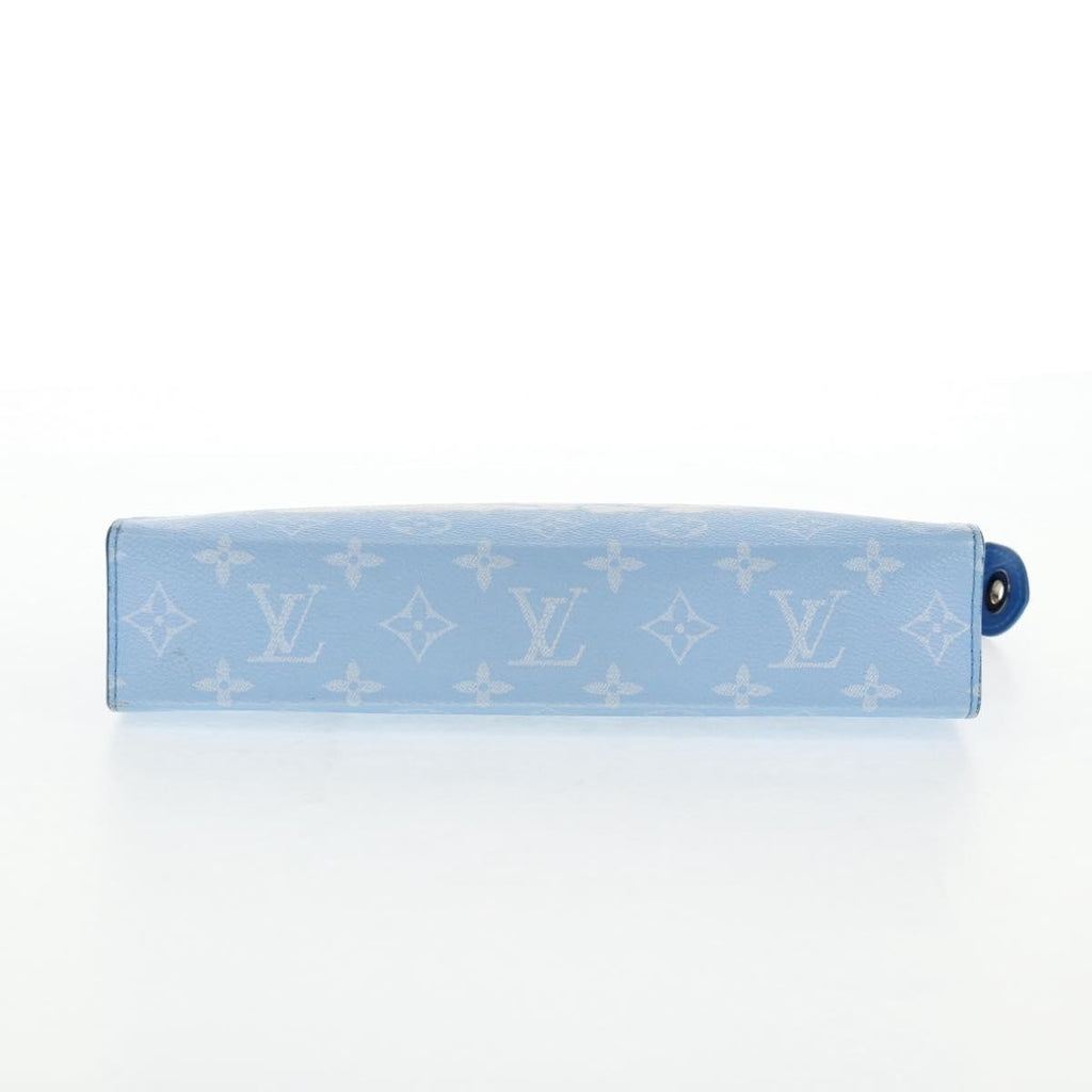 Louis Vuitton Pochette Voyage Limited Edition Monogram Clouds Blue Pvc Bag
