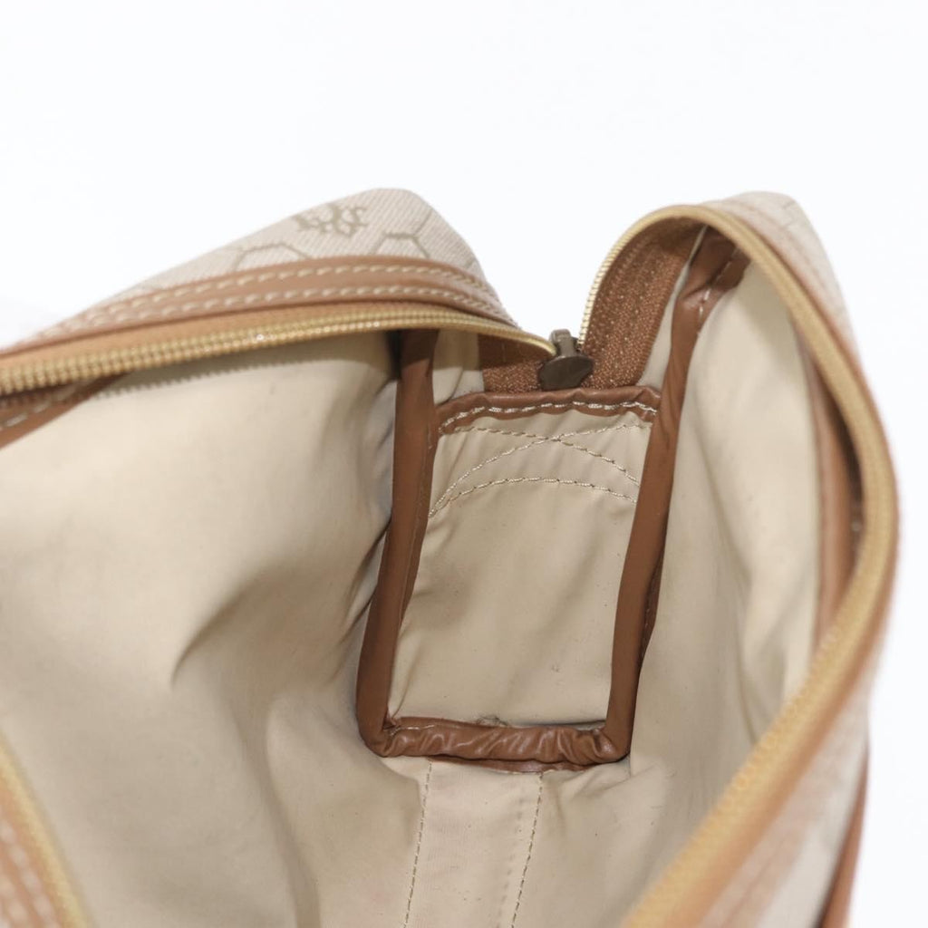 Christian Dior Vintage Honeycomb Clutch Canvas Beige Canvas Clutche & Pouche Bag (Pre-Owned)