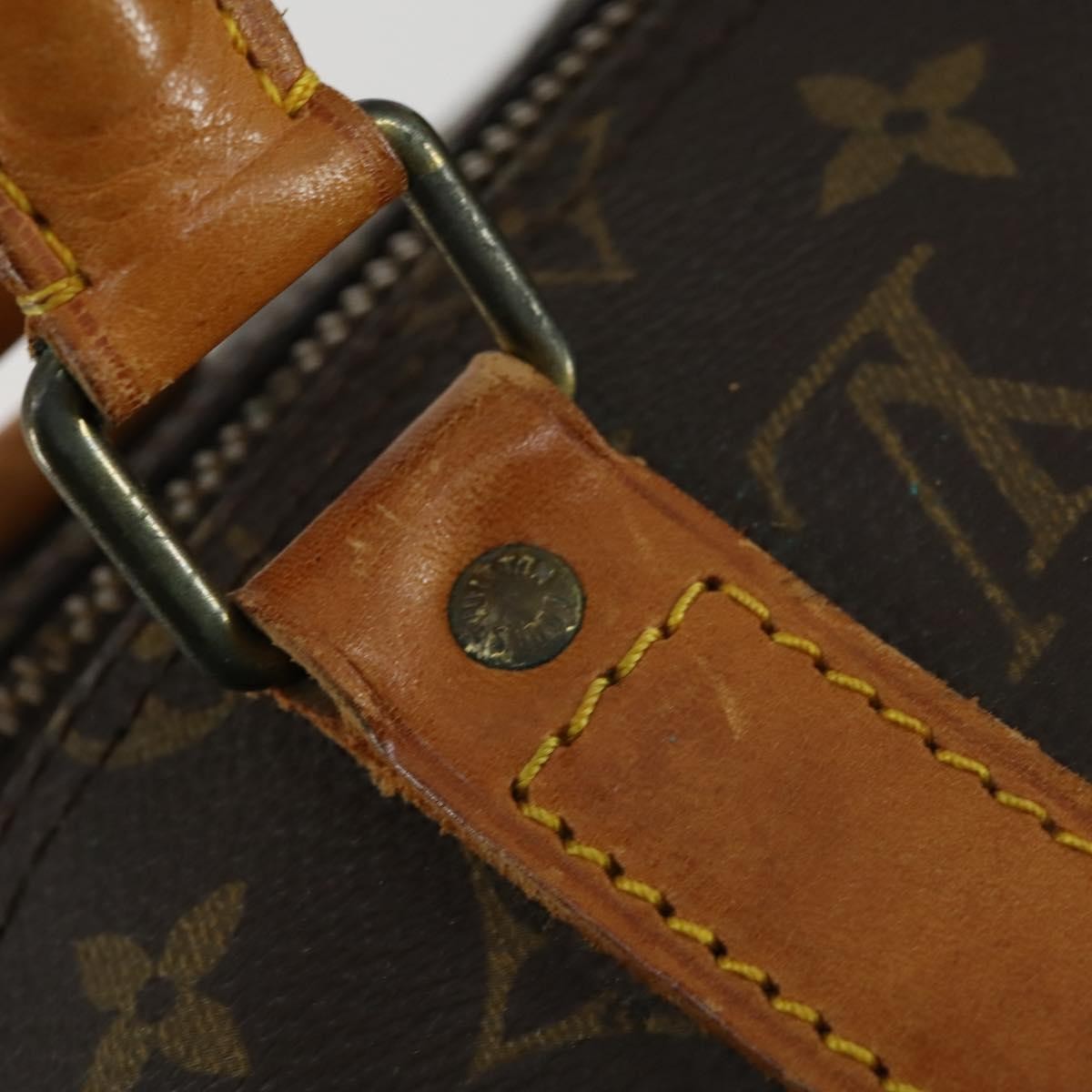 Louis Vuitton Keepall Bag Monogram Canvas Brown Canvas Travel Bag