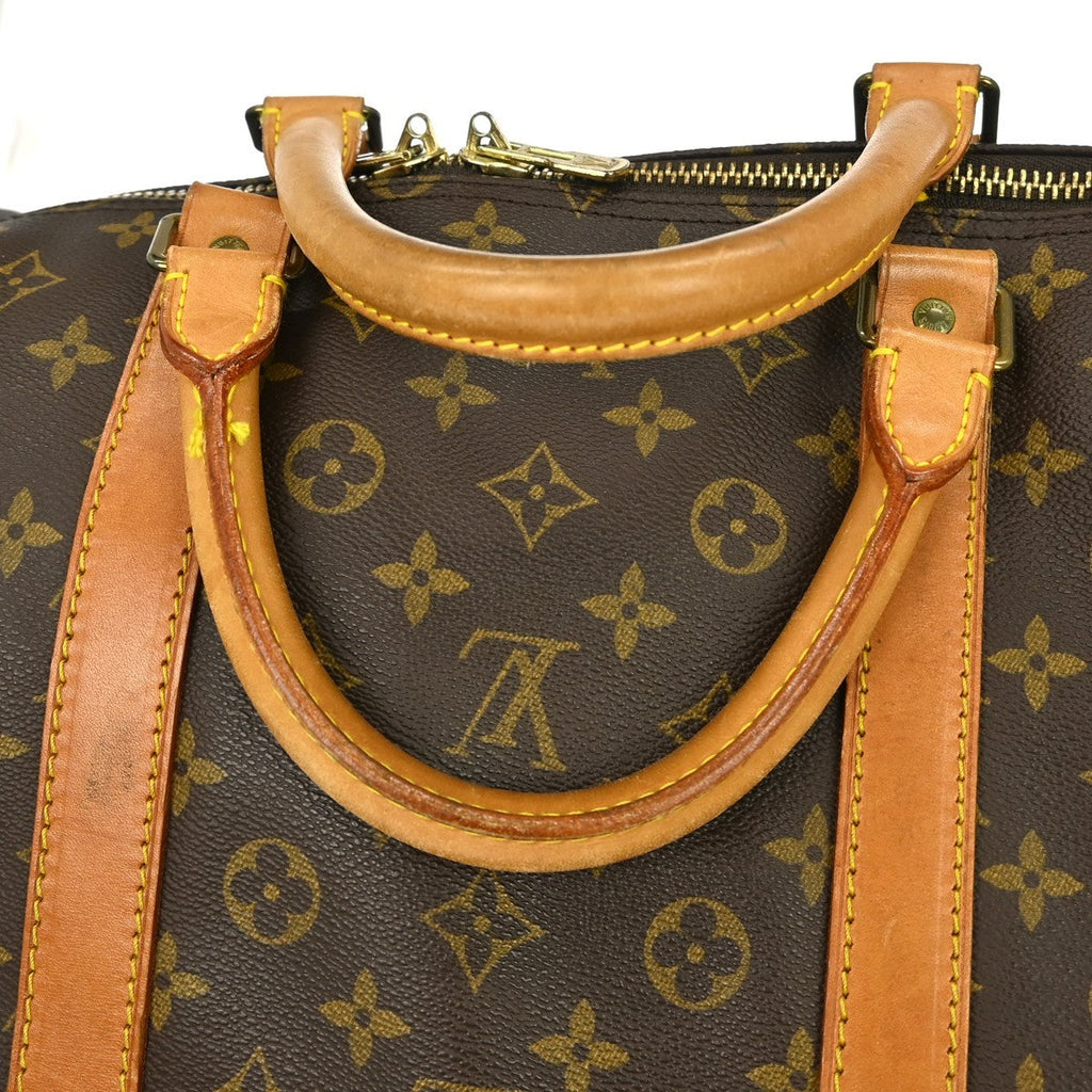 Louis Vuitton Keepall Bag Monogram Canvas Brown Canvas Travel Bag