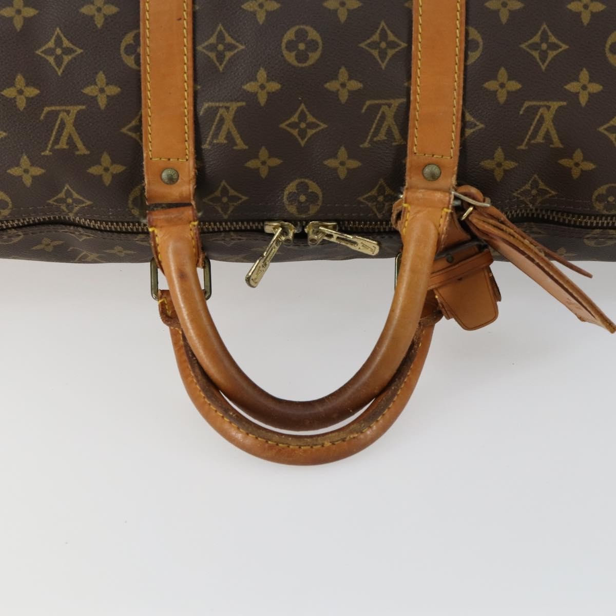 Louis Vuitton Keepall Bag Monogram Canvas Brown Canvas Travel Bag
