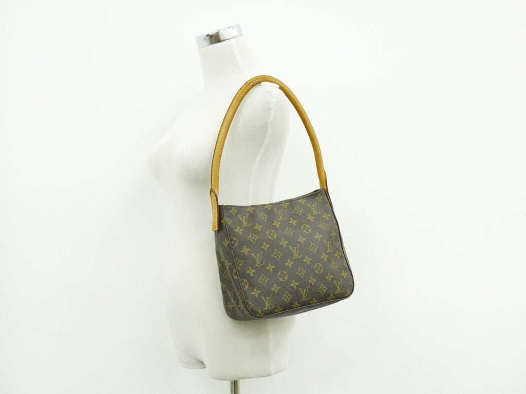 Louis Vuitton Monogram Looping Handbag Monogram Canvas Brown Canvas Shoulder Bag