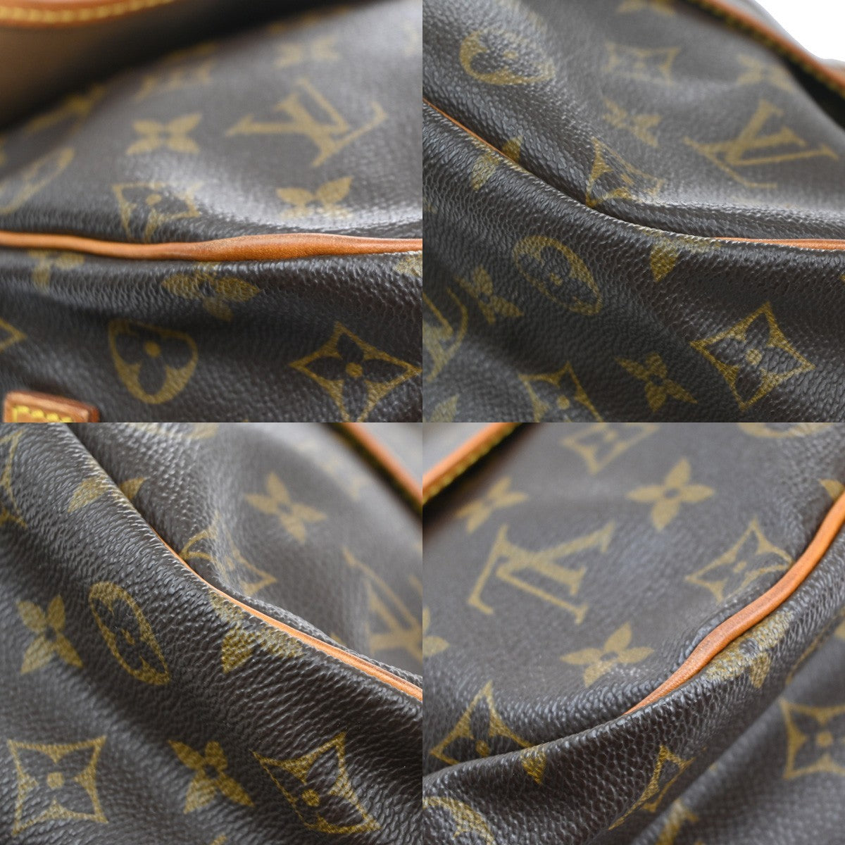 Louis Vuitton Saumur Handbag Monogram Canvas Brown Canvas Shoulder Bag