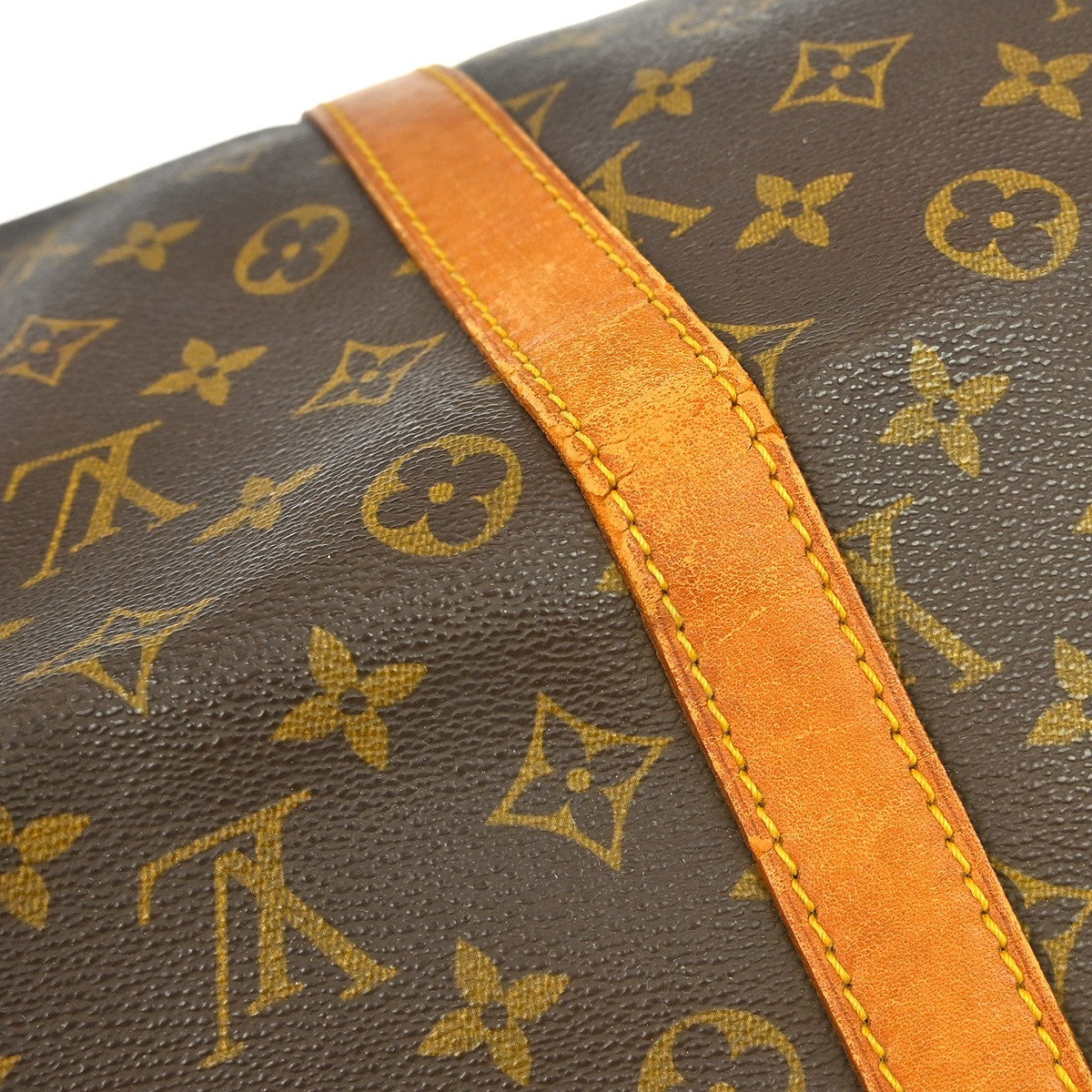 Louis Vuitton Keepall Bag Monogram Canvas Brown Canvas Travel Bag