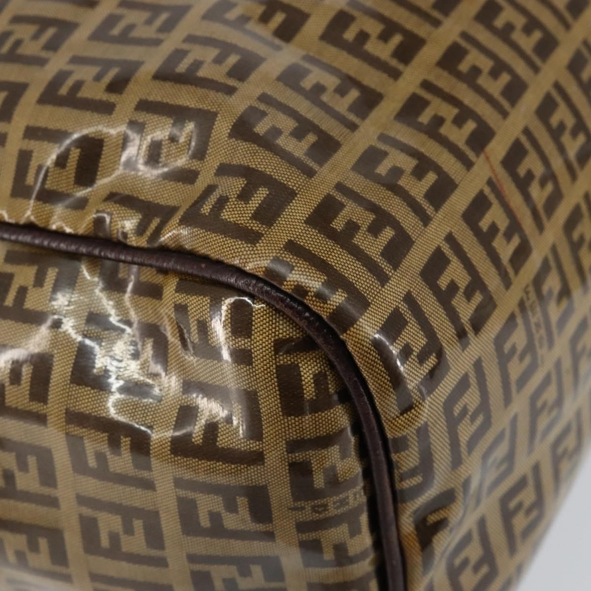 Fendi Zip Tote Canvas Beige Canvas Tote Bag Bag