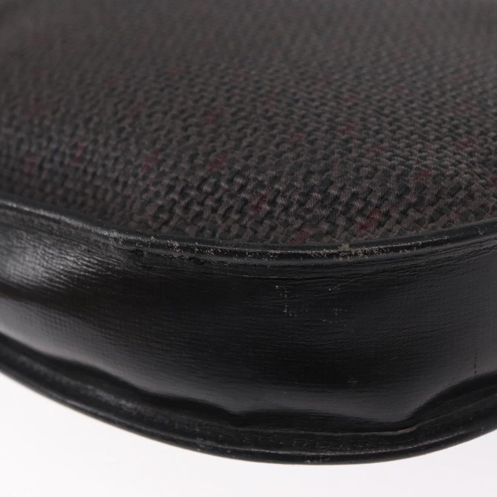 Saint Laurent Vintage Shoulder Bag Canvas Black Canvas Shoulder Bag Bag (Pre-Owned)