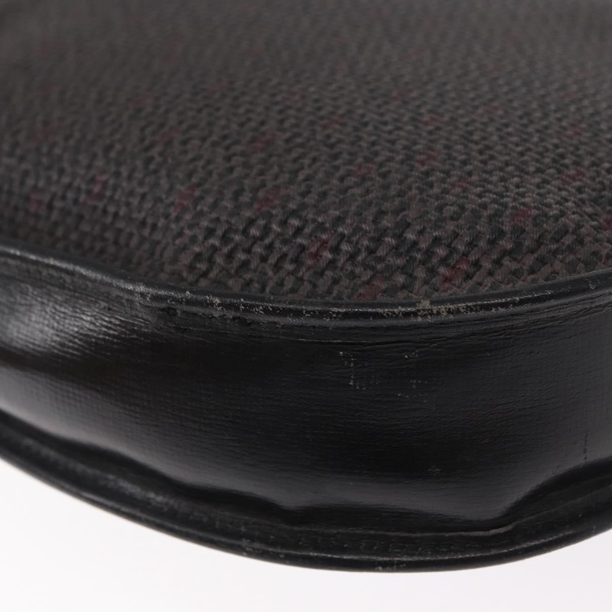 Saint Laurent Vintage Shoulder Bag Canvas Black Canvas Shoulder Bag Bag (Pre-Owned)