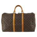 Louis Vuitton Keepall Bag Monogram Canvas Brown Canvas Travel Bag