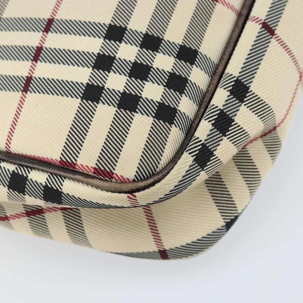 Burberry Nova Check Shoulder Bag Canvas And Leather Beige Canvas Shoulder Bag