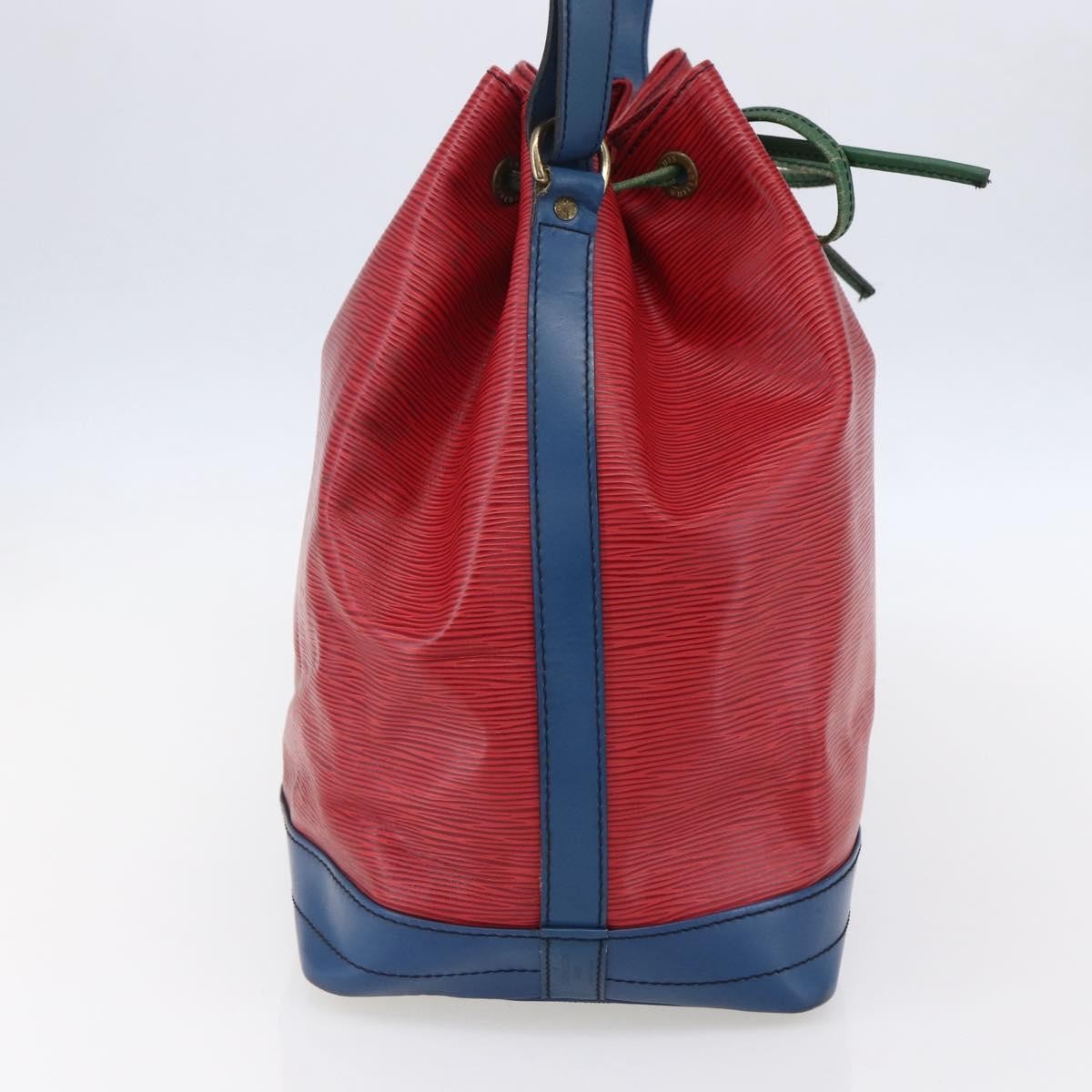 Louis Vuitton Tricolor Noe Handbag Epi Leather Red Leather Shoulder Bag