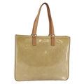 Louis Vuitton Columbus Handbag Monogram Vernis Beige Patent_Leather Tote Bag