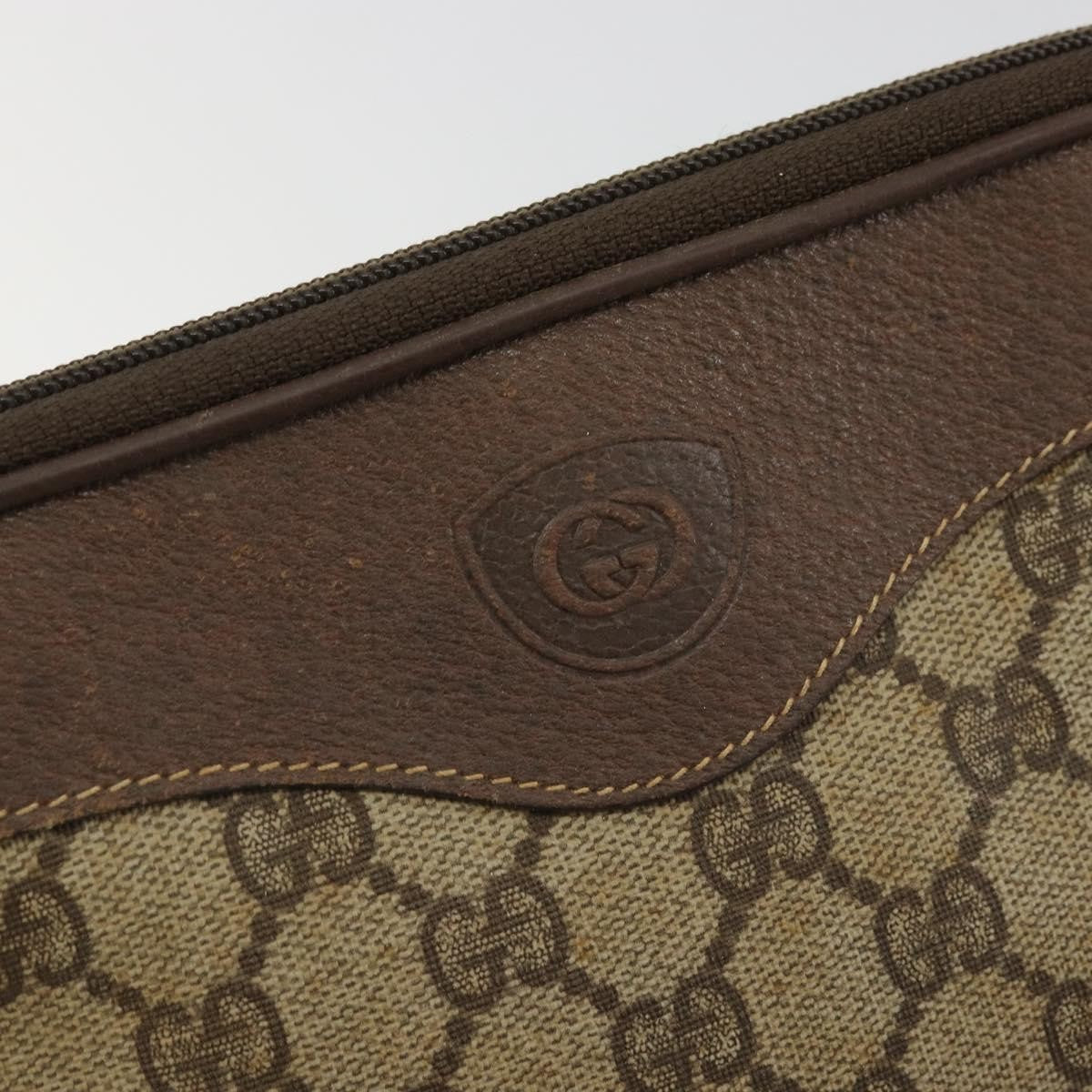 Gucci Gg Supreme Shoulder Bag Canvas Beige Canvas Shoulder Bag Bag (Pre-Owned)