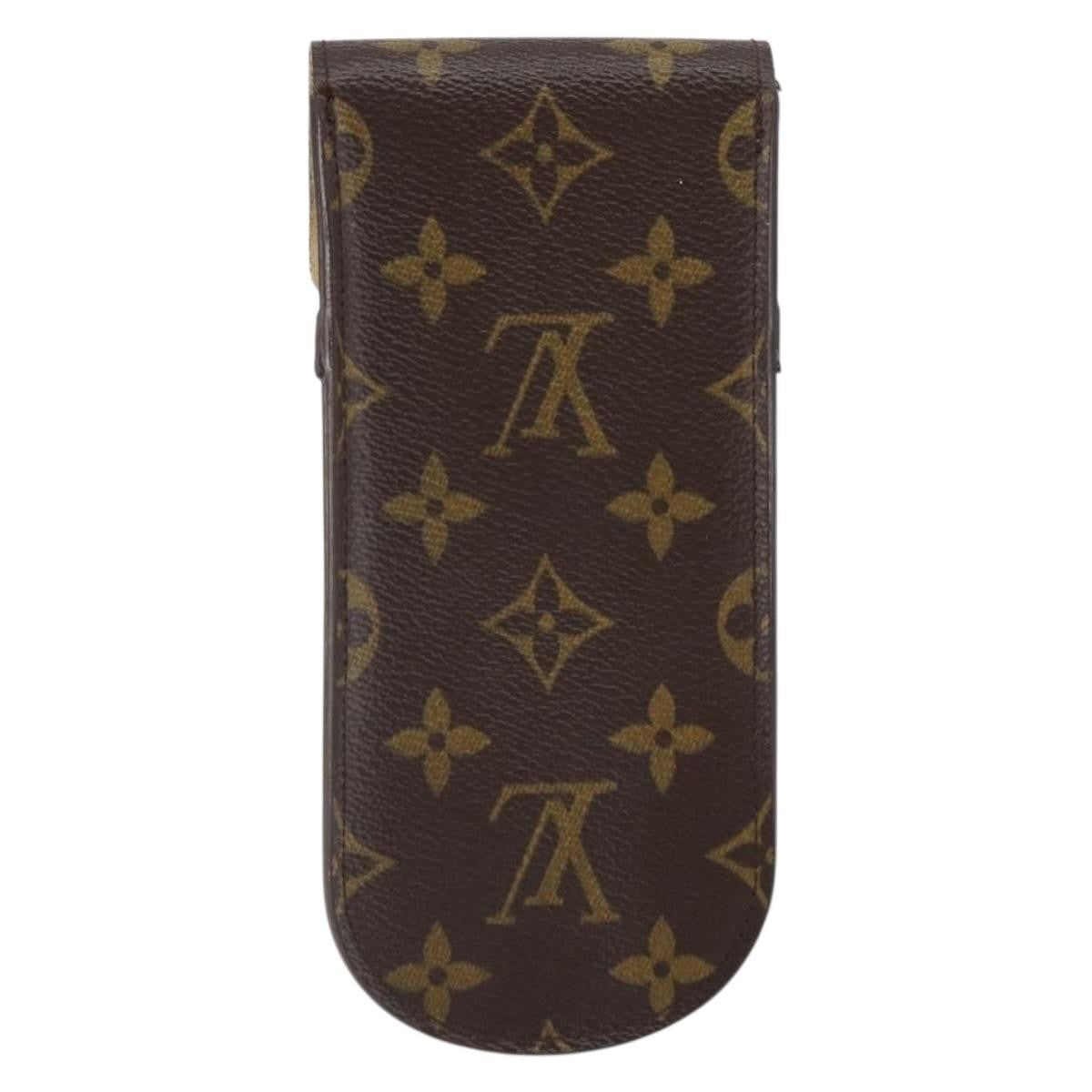 Louis Vuitton Etui À Stylo Canvas Brown Canvas Clutche & Pouche Bag