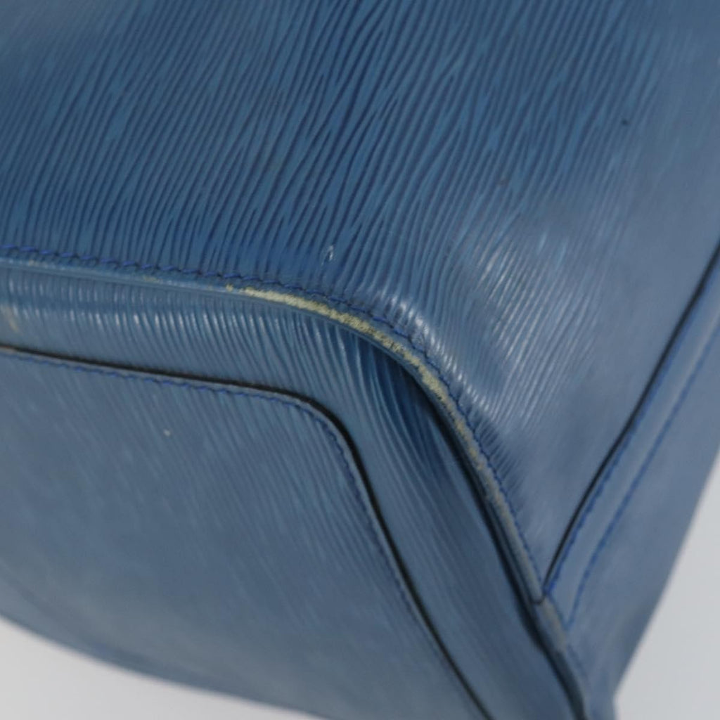 Louis Vuitton Keepall Bag Epi Leather Blue Leather Travel Bag