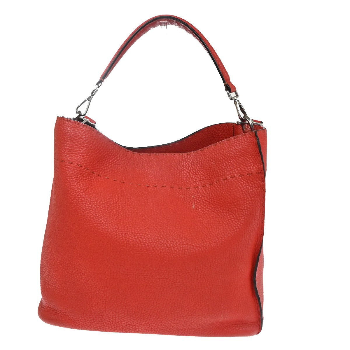 Fendi Selleria Anna Bucket Bag Leather Red Leather Tote Bag Bag
