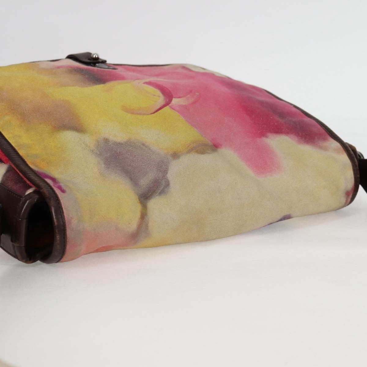 Chanel Flower Power Messenger Bag Multicolor Printed Nubuck Multicolour Suede Shoulder Bag Bag
