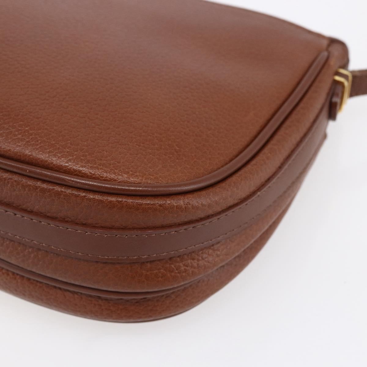 Burberry Vintage Shoulder Bag Leather Brown Leather Shoulder Bag