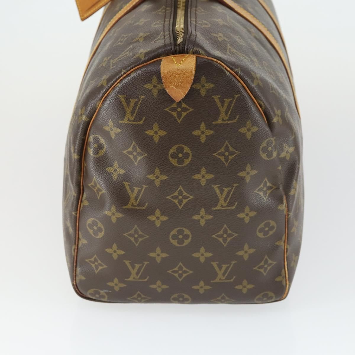 Louis Vuitton Keepall Bag Monogram Canvas Brown Canvas Travel Bag