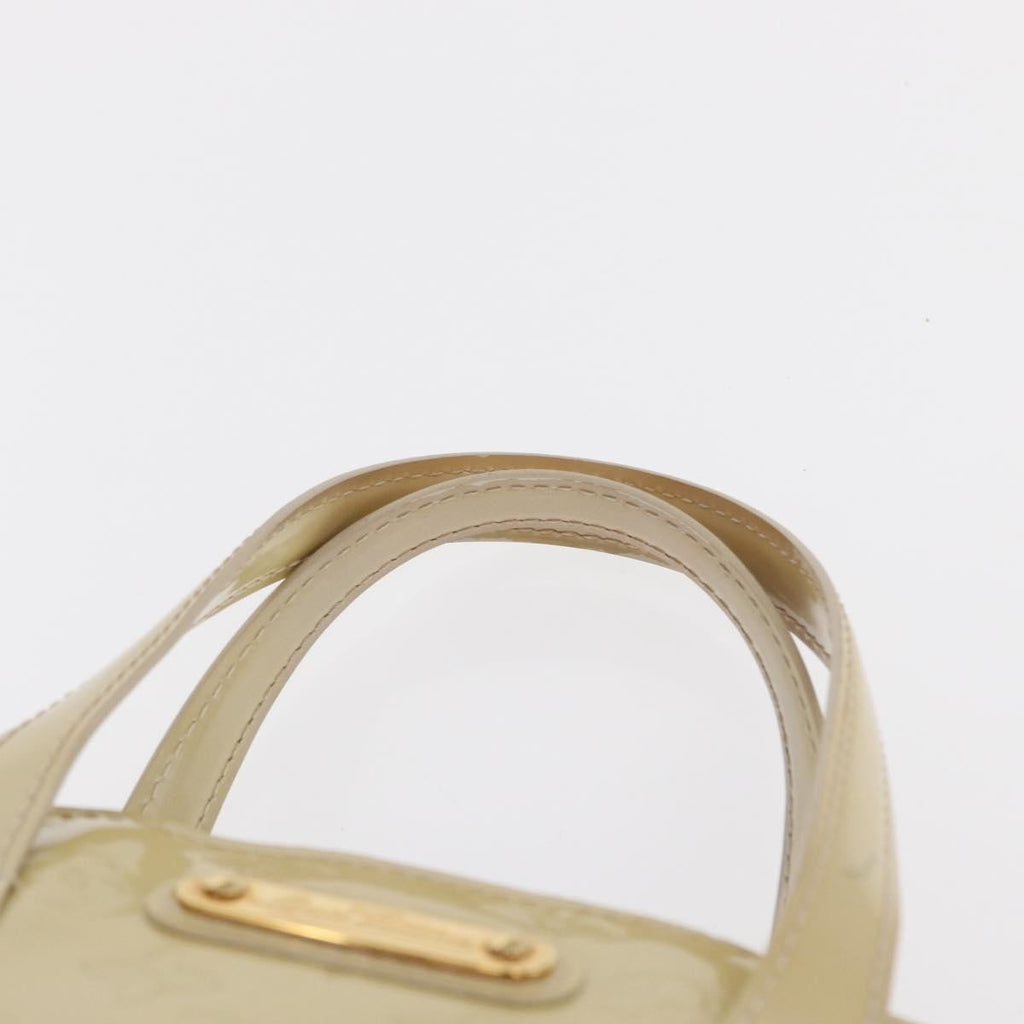 Louis Vuitton Wilshire Handbag Monogram Vernis Beige Patent_Leather Handbag
