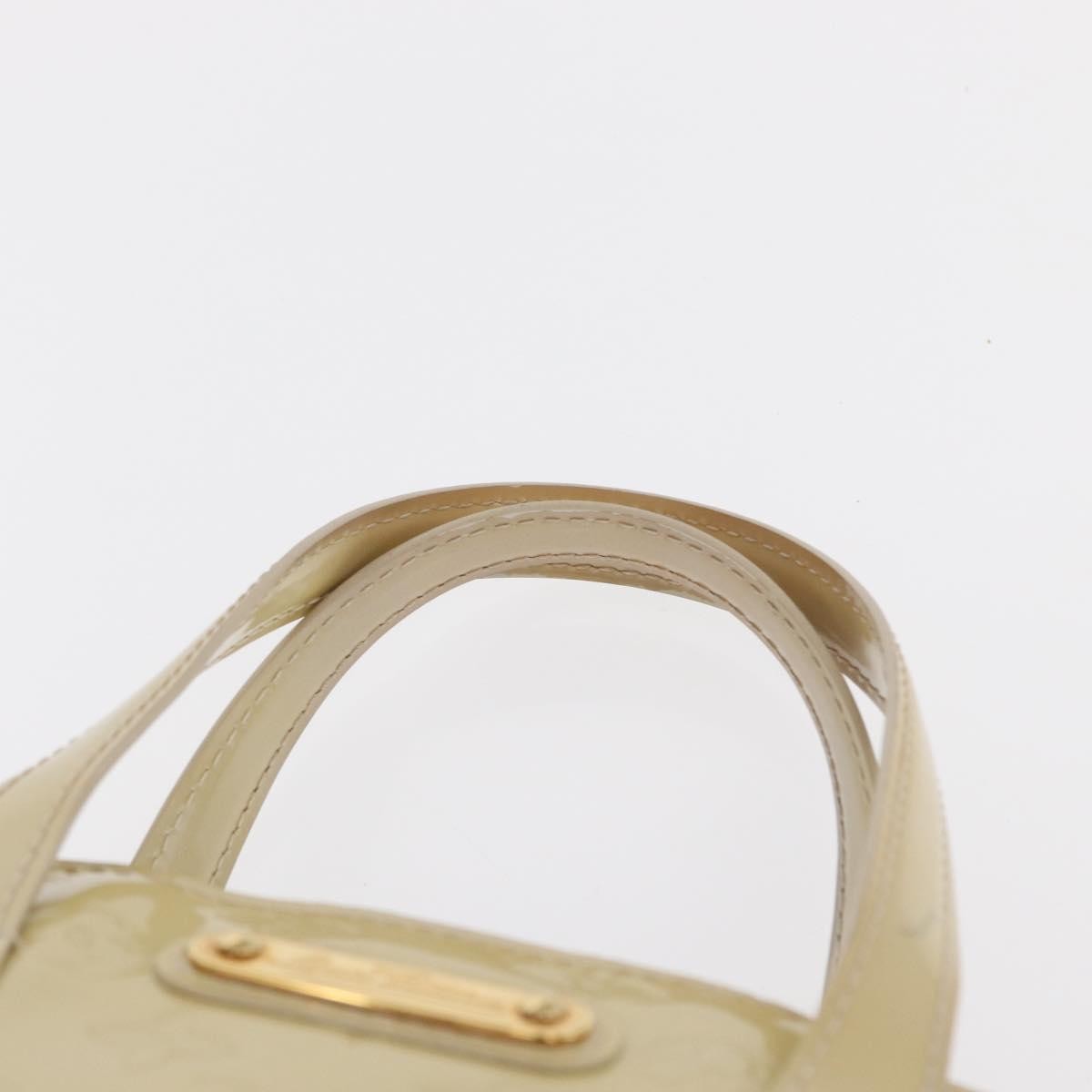 Louis Vuitton Wilshire Handbag Monogram Vernis Beige Patent_Leather Handbag