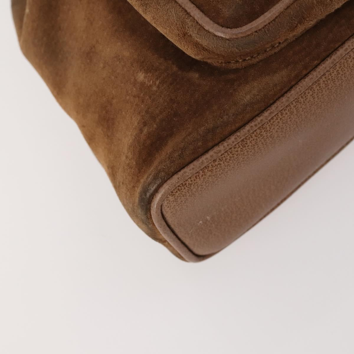 Gucci Gucci Bamboo Backpack Daim Brown Suede Backpack Bag (Pre-Owned)