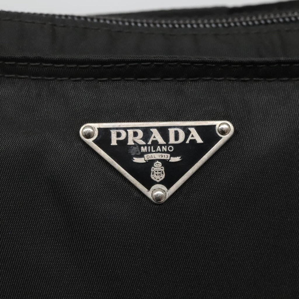 Prada Flat Messenger Bag Tessuto Black Nylon Shoulder Bag Bag