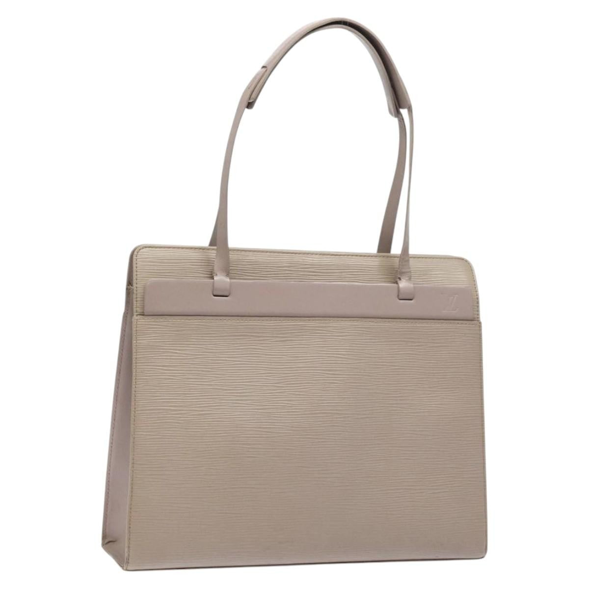 Louis Vuitton Croisette Handbag Epi Leather Purple Leather Tote Bag