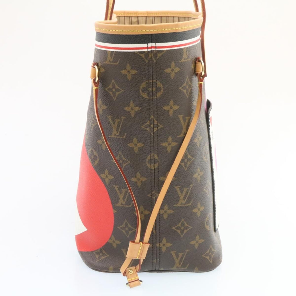 Louis Vuitton Neverfull Nm Tote Limited Edition Game On Monogram Canvas Brown Canvas Tote Bag