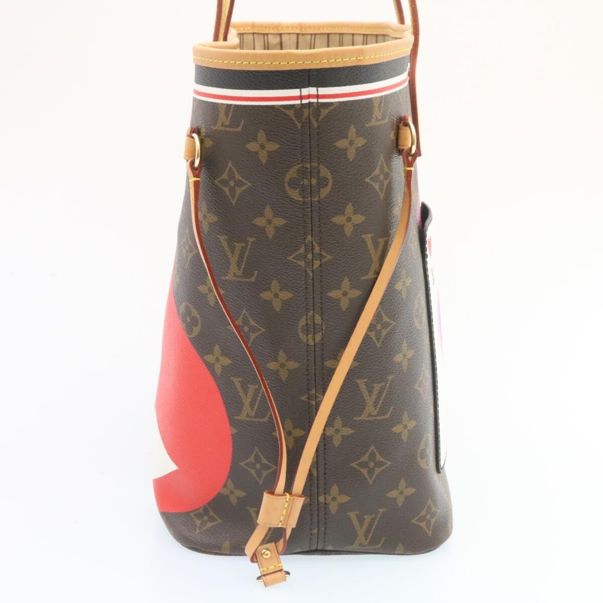 Louis Vuitton Neverfull Nm Tote Limited Edition Game On Monogram Canvas Brown Canvas Tote Bag