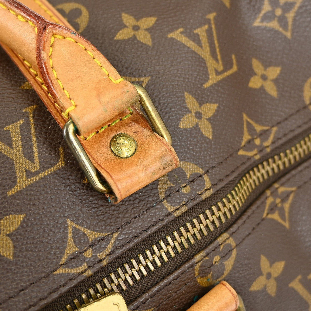 Louis Vuitton Keepall Bag Monogram Canvas Brown Canvas Travel Bag