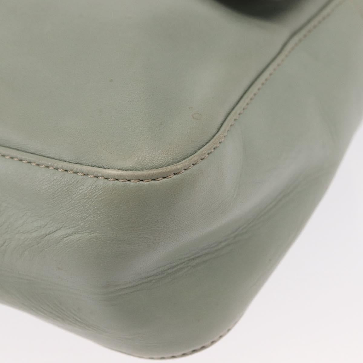 Celine Circle Logo Leather Green Leather Shoulder Bag Bag