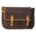 Louis Vuitton Sac Gibeciere Messenger Bag Monogram Canvas Brown Canvas Shoulder Bag