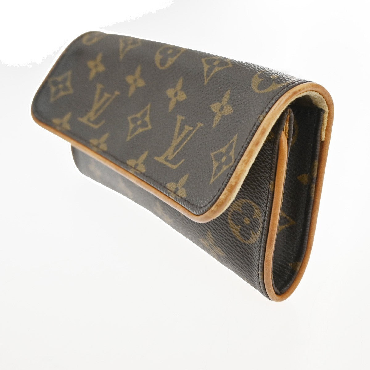 Louis Vuitton Twin Handbag Monogram Canvas Brown Canvas Clutche & Pouche Bag